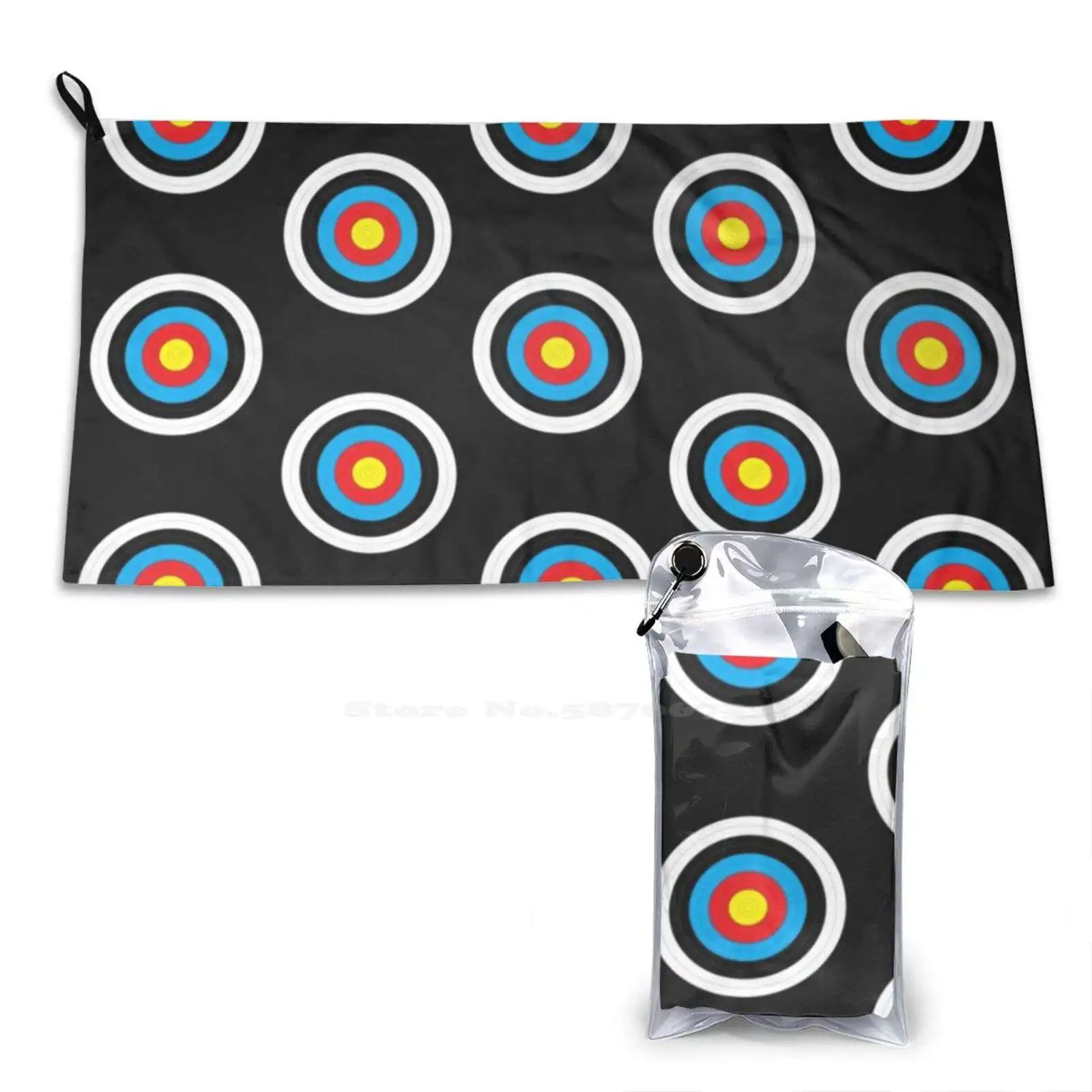 Walking Target Soft Towel Quick Dry Beach Towel Robin Hood Cool Retro Hunting Target Shooting Bow And Arrow Hunter Sport