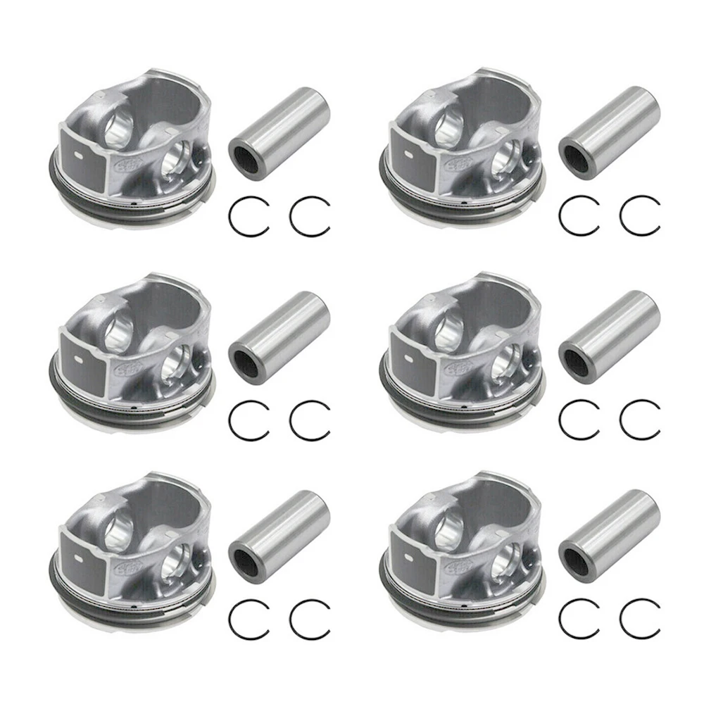 6 Set Kit Ring Piston Mesin LR062617 Untuk Jaguar F-Pace F-Type XE Land Rover Discovery Range Rover 3.0L V6 Tahun 2013-2020 Suku Cadang Mobil