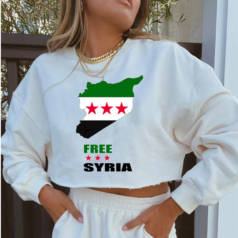 Syrian Freedom Flag Navel Top,Damascus,Unisex,Free Syrian Gifts,Gifts for Patriotic Syrian Women,Resistance Fighters,Middle East