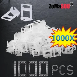 100-1000pcs sistema de nivelación de azulejos de cerámica Clips espaciadores juego de correas para colocación de azulejos herramientas de construcción de edificios de paredes de piso