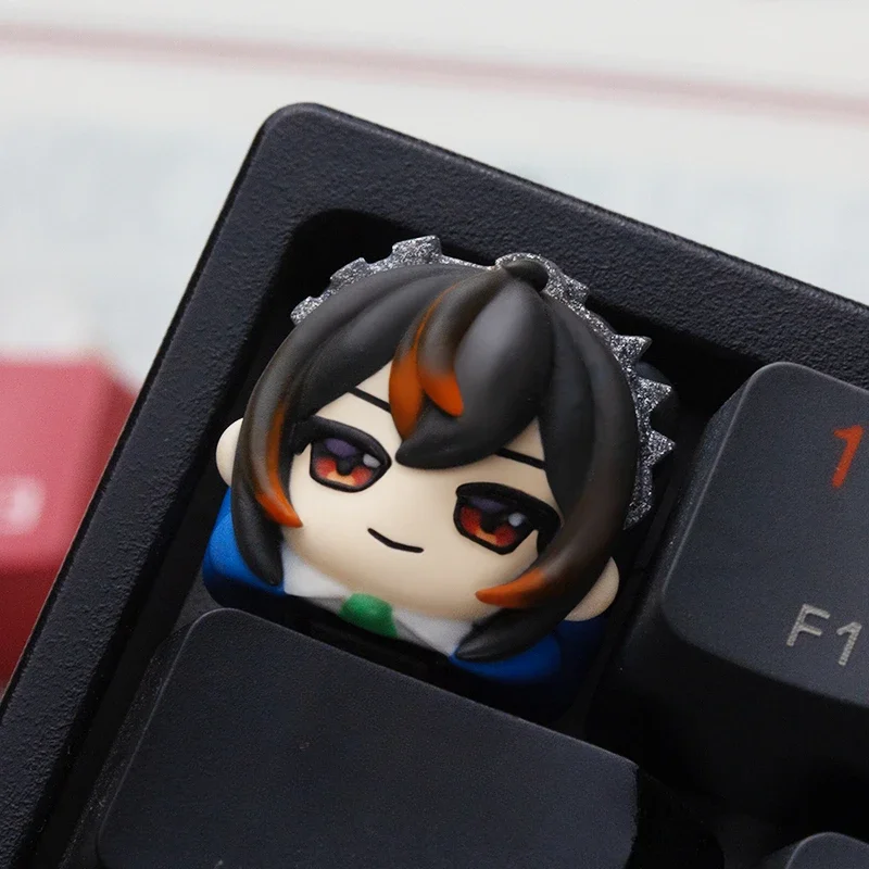 Qingyi อนิเมะ keycaps เรซิ่น Artisan คีย์คีย์กลอุปกรณ์เสริมแป้นพิมพ์ zenless ZERO ZERO ที่กำหนดเองเกม keycaps kaesar King