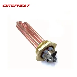 DN32 42MM Thread Copper Heating Element 220V 2.5KW Immersion Water Heater Heating Resistance for Milk Frother