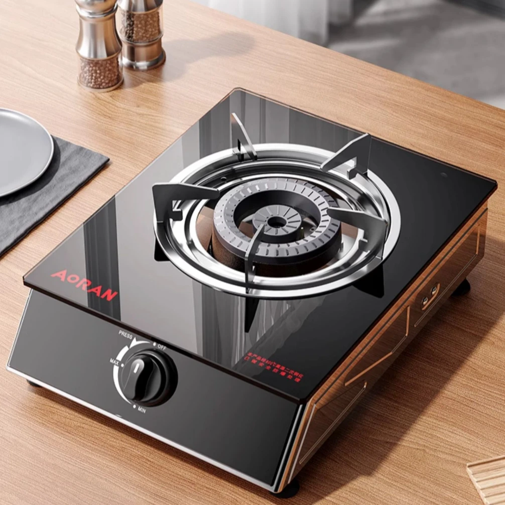 

Энергосберегающая бытовая одинарная газовая плита с жестокой защитой от пламени, сжиженным газом, старомодным одним глазом