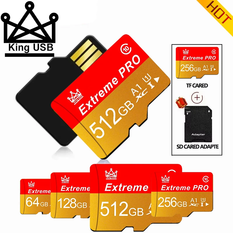 128GB 64GB 512GB Superior Micro TF SD Card Memory Card SD Cards TF Cards UHS-I HD Video V10 for Drone/CCTV/PC/GPS/E-Reader