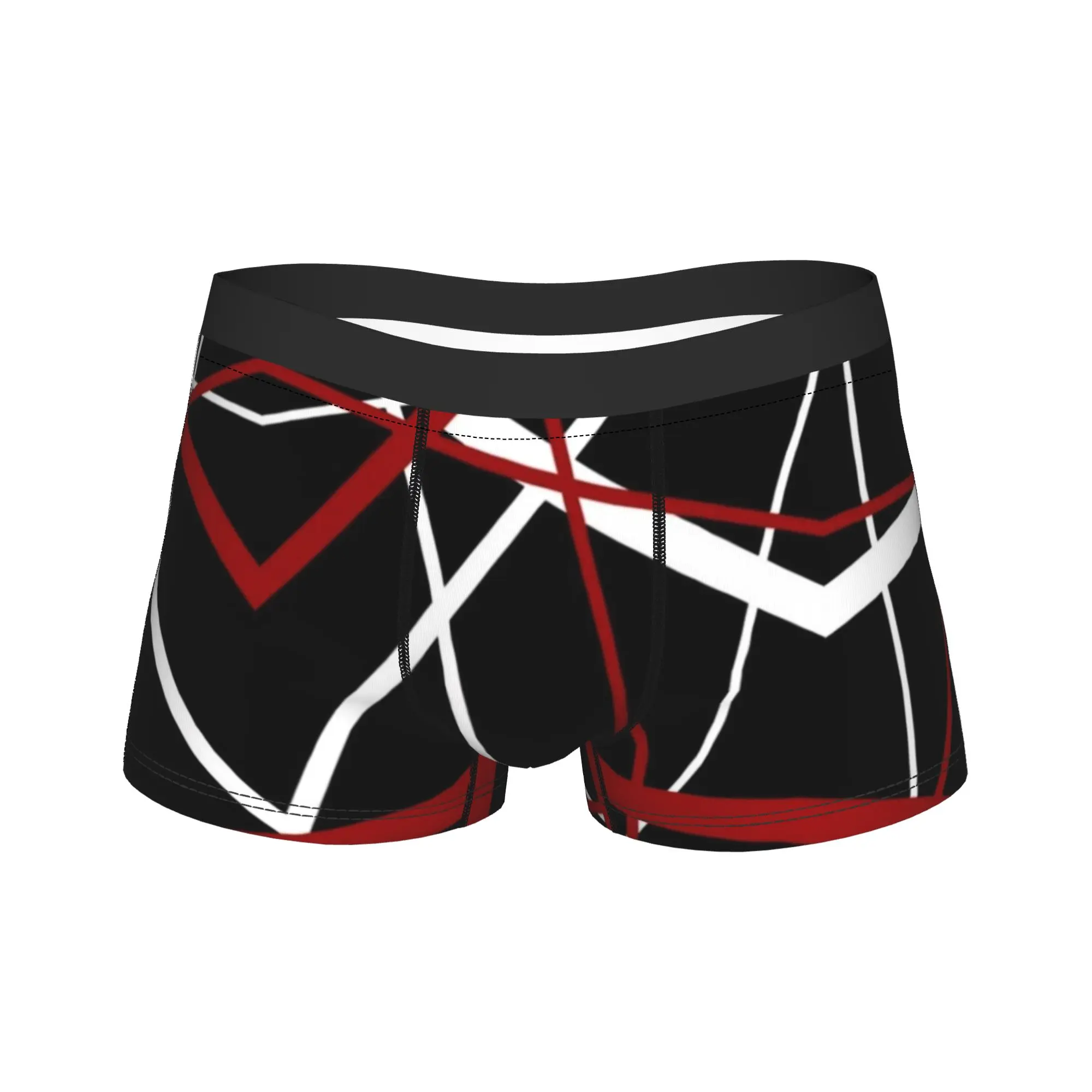 Van Halen STRIPES EVH Trunk 3D Pouch Underwear Trenky Customs Boxer Brief Soft Trend Males Panties Big Size