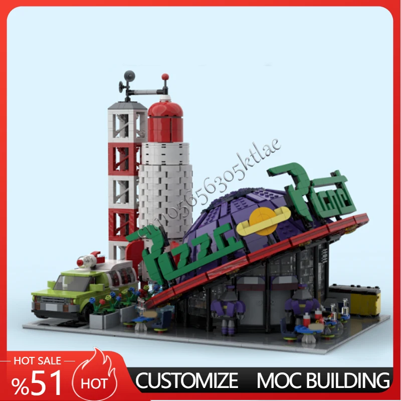 

3030 PCS MOC Customize Modular Pizza Planet Construct Model Building Blocks Diy Education Assembly Kids Toys Surprise Gifts