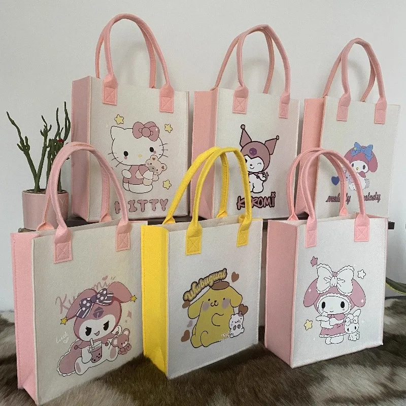 

Sanrio Hello Kitty New Women's Handbag Luxury Brand Fashion Trend Women's Shoulder Bag Cartoon Print Women's Bag High Quality