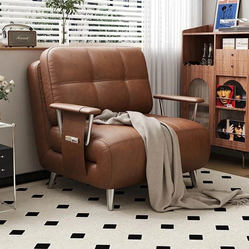 Sofa Bed,single Folding Dual-use,antique Style,small Apartment,extendable Solid Wood Sofa,living Room,study Room,balcony,nap Bed