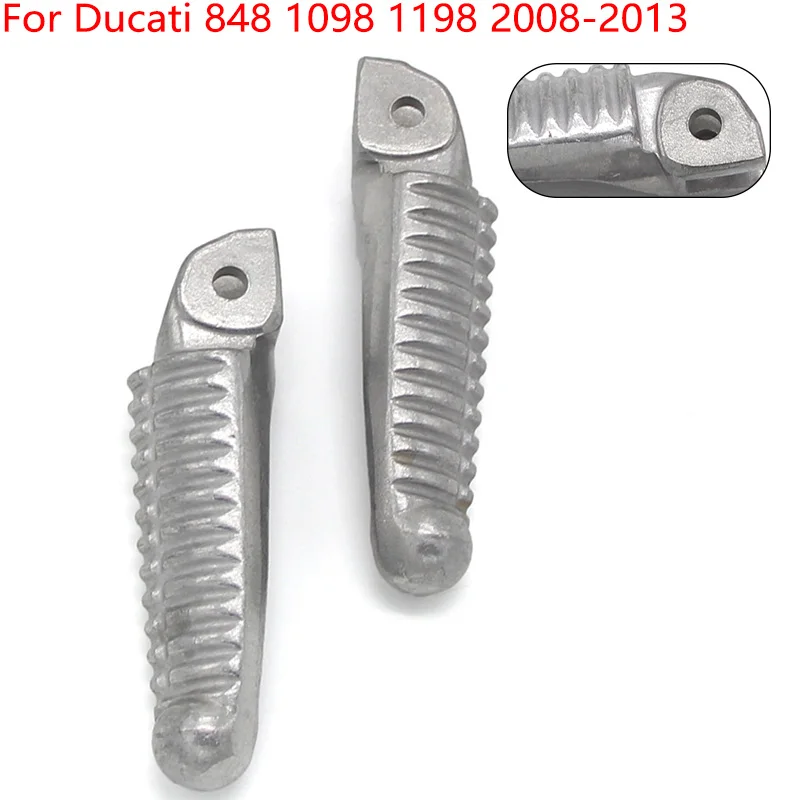 

Motorcycle Front Footrest Foot Pegs Pedals For Ducati 848 1098 1198 2008 2009 2010 2011 2012 2013 6mm Pedals Accessories Parts