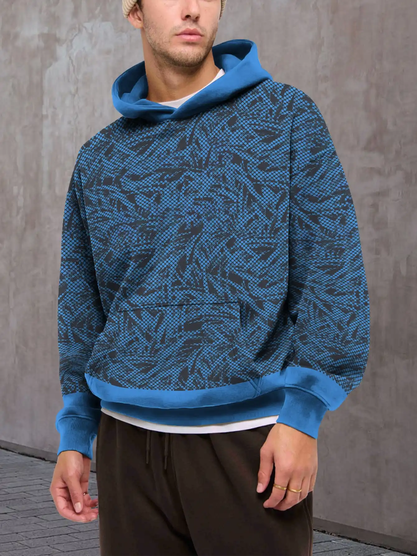 

Fashion Camouflage Style 3D Printed Hoodie Outdoor Purple Graffiti Camouflage Pattern Hooded Sweatshirt Casual Street Style Pull