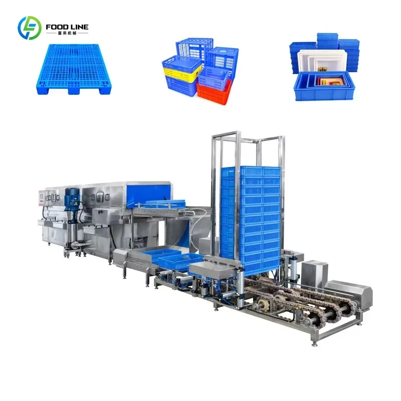 Customized Food Plastic Bakery Egg Tray Crate Box Basket Washer Cleaner Washing Drying Machine