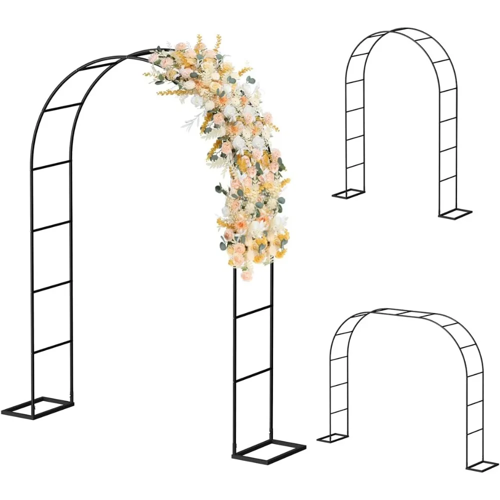 Metal Garden Arch Trellis, Assemble Freely, Garden Arbor for Climbing Plant Outdoor & Indoor, Wedding Party Bridal, Birthday