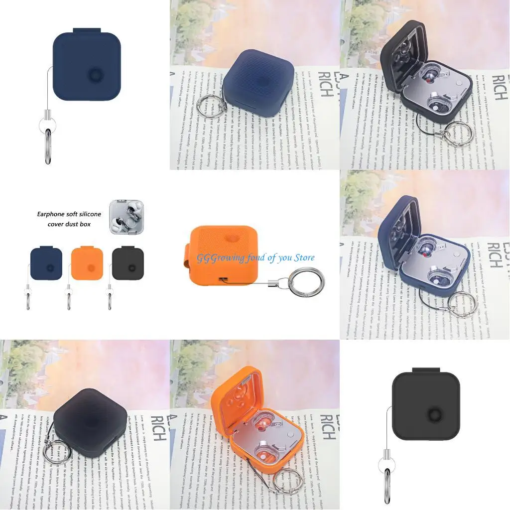 

H9EB Flexible Guard Shockproof Shell Earbud Sleeve Water Resistance Housing Washable Silicone Cover Protective Case for Ear 3