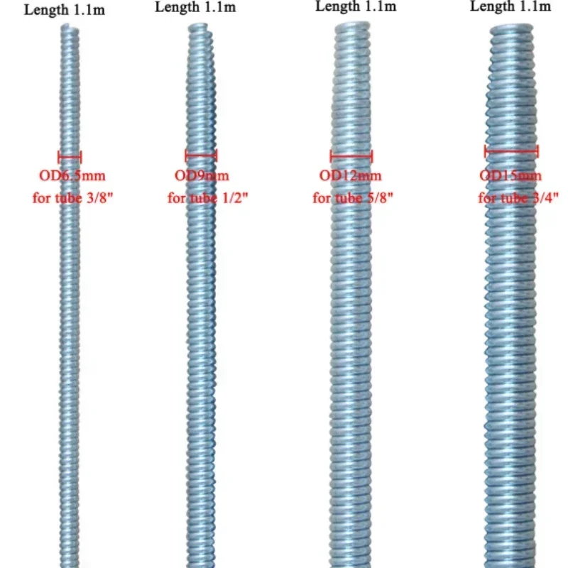 

Internal copper pipe bending spring for Air Condition 65Mn 6-19mm manual bending Pipeline Spring Tube Bending Tools