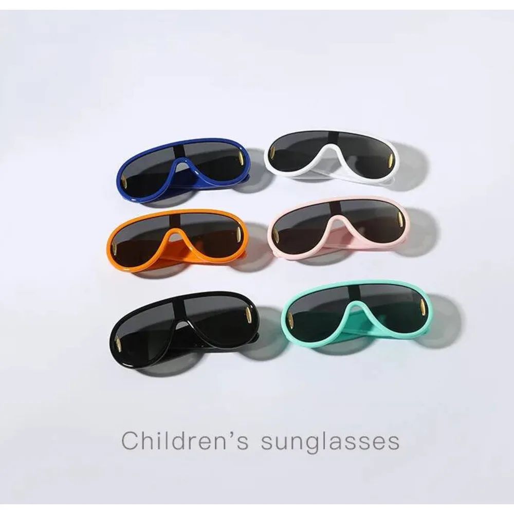 2025 INS للأطفال، شائع على الإنترنت، نفس نظارات الضفدع ذات الإطار الكبير من قطعة واحدة