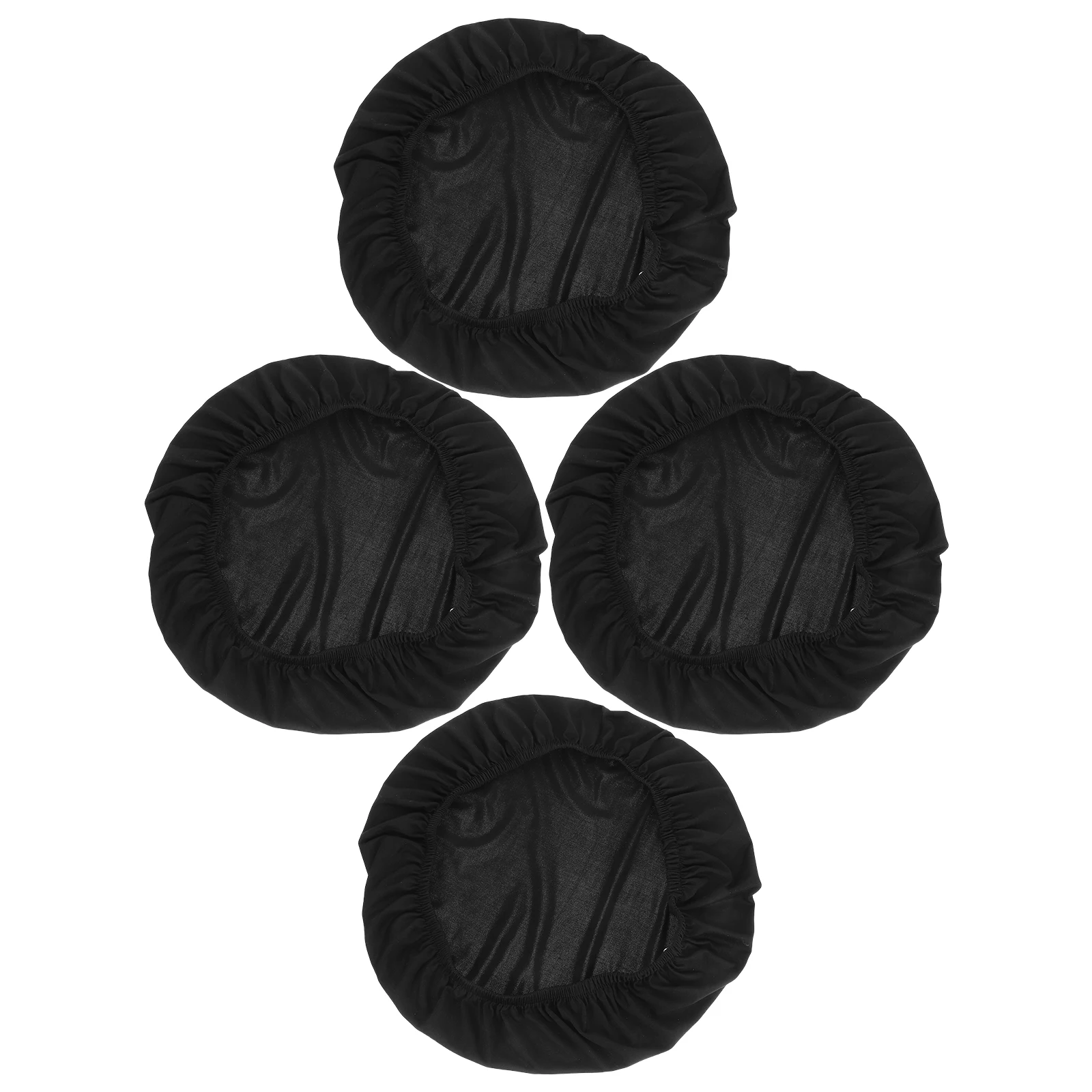 

4pcs Stretch Chair Seat Covers Elastic Bench Protectors Dining Room Office Chairs Cover for Table Anti-Slip Stain Resistant
