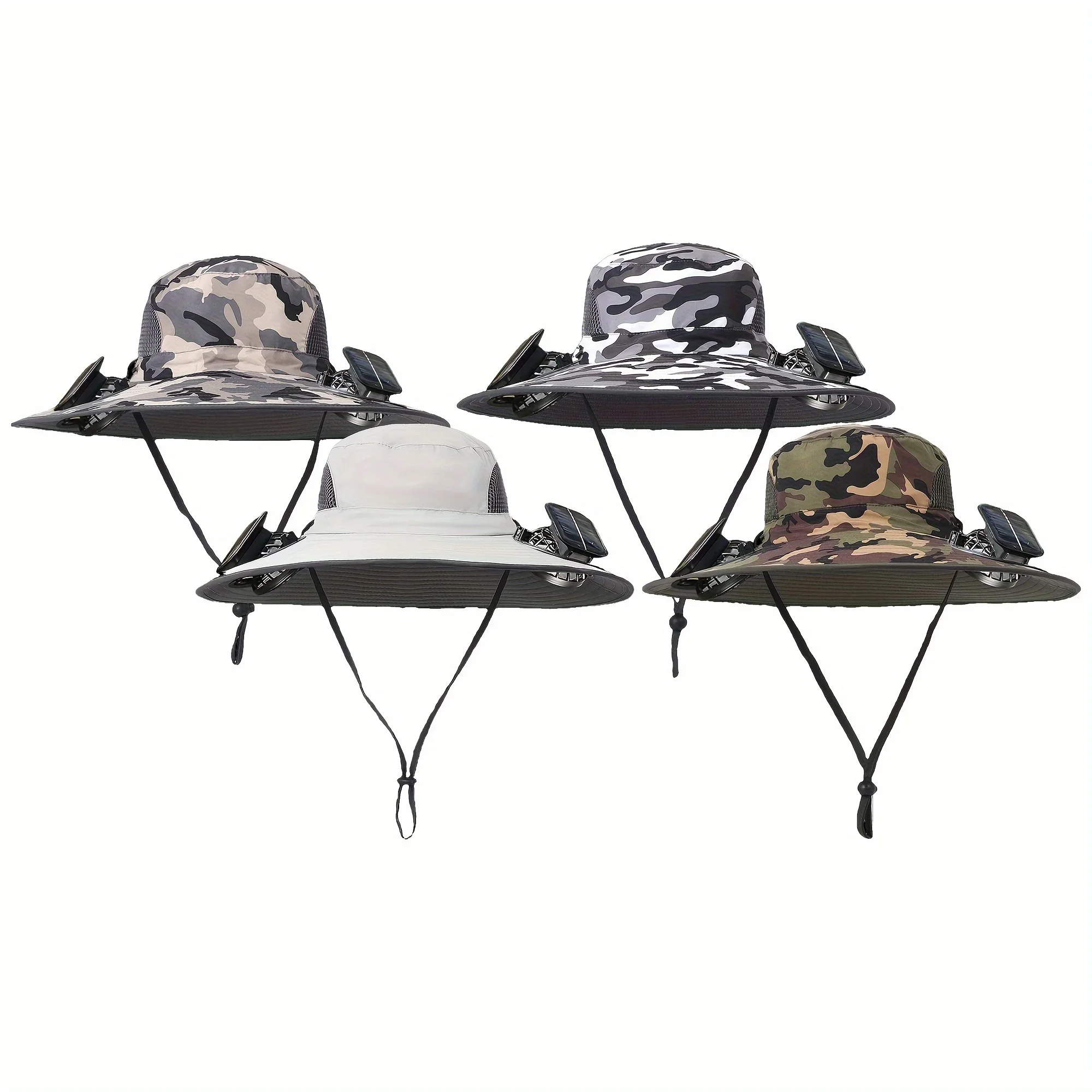 Solarbetriebene Ventilatorkappe für den Außenbereich, 3 Geschwindigkeiten einstellbar, USB-Aufladung, Angeln, Sonnenhut für Camping, Wandern, Reisen, Mehrzweck-Kopfbedeckung
