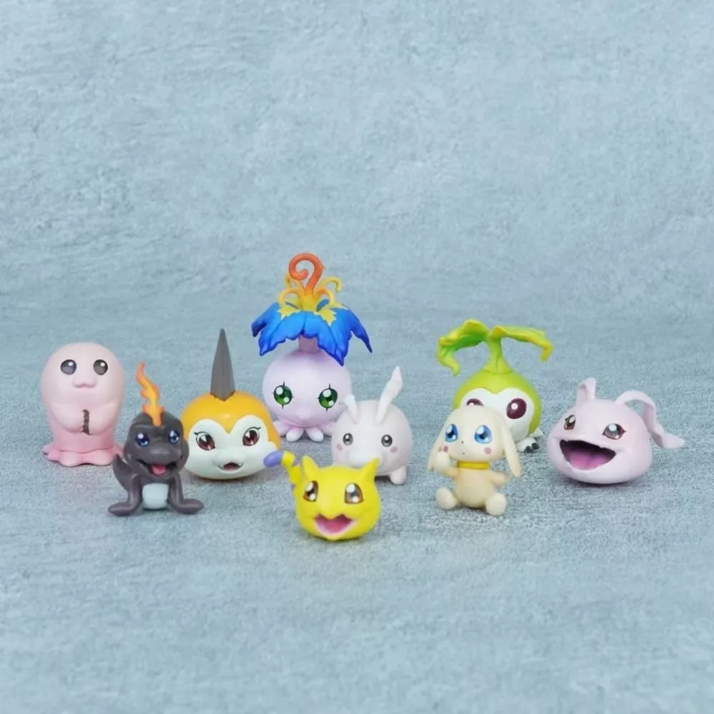 2-5cm Anime-Figur Gabumon Pyocomon Koromon Mochimon Plotmon Digimon Adventure Actionfiguren PVC-Statue Schreibtisch-Spielzeug Geschenke – Detail 3
