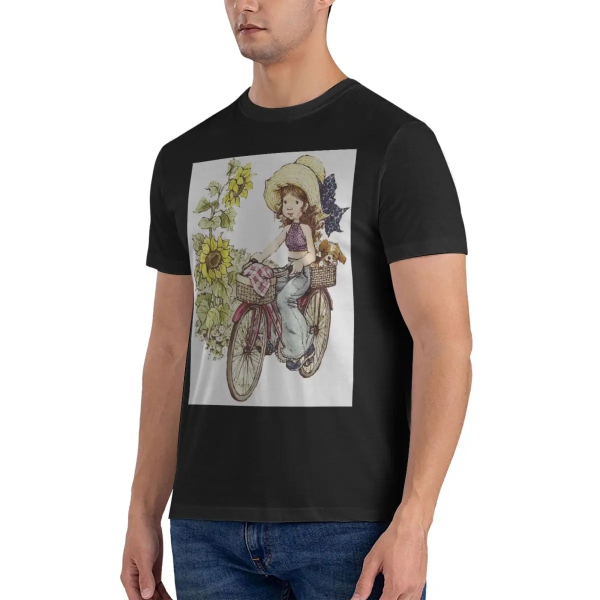 

Kawaii Sarah Kay 100% Cotton T-Shirt Men's Oversized T Shirts Men Crew Neck Short Sleeve S-6XL