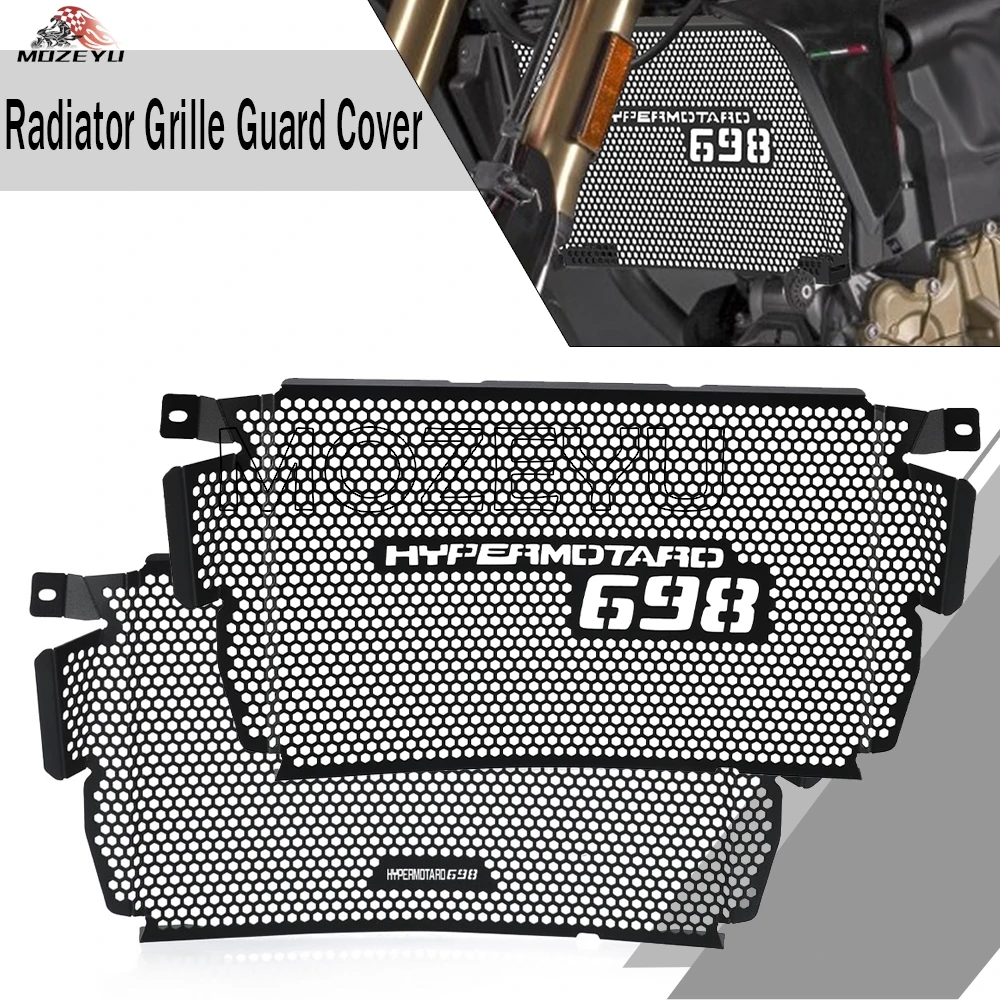 

Motorcycle Radiator Guard Grille Protective Cover Protector FOR Ducati Hypermotard 698 Mono RVE 2024 2025 2026 698 Accessories