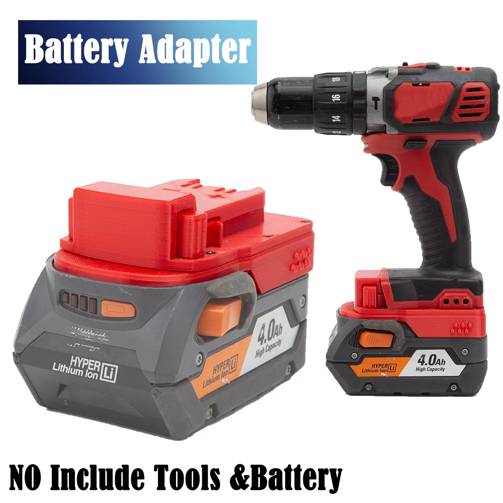 

Battery Adapter Converter for Ridgid AEG 18V Lithium Battery to for Milwaukee 18V Power Cordless Tool (Battery not included)