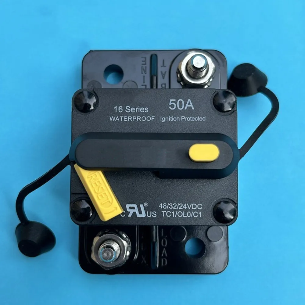 Original New 100% 16 Series Overload Protector Audio Car Reset Circuit Breaker 30A 40A 50A 60A 80A 100A 120A 130A 150A 200A 250A