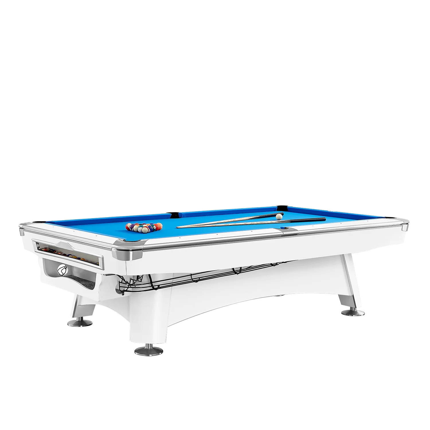 

Tournament Professional Standard Size High Quality 9ft Billiard Table Solid Wood Blue Slate Top Pool Table With Auto Ball Return