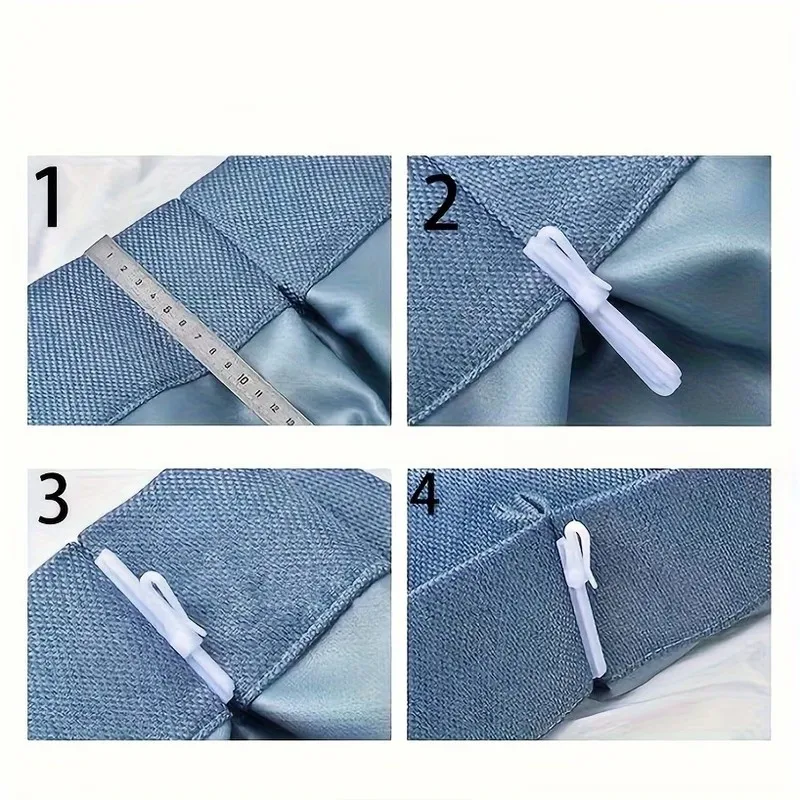 8 pcs 5cm Height Adjustable Drapery Pins, No Drilling Required for Bedroom Window Drapery, Multipurpose