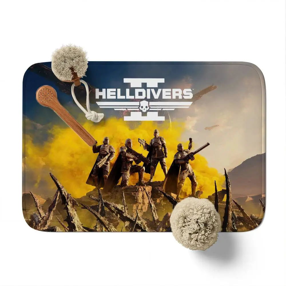 

Helldivers 2 Floor Mat Printed Large Carpets Room And Bedroom Carpets Bathroom Anti Slip Door MATS Small Carpets