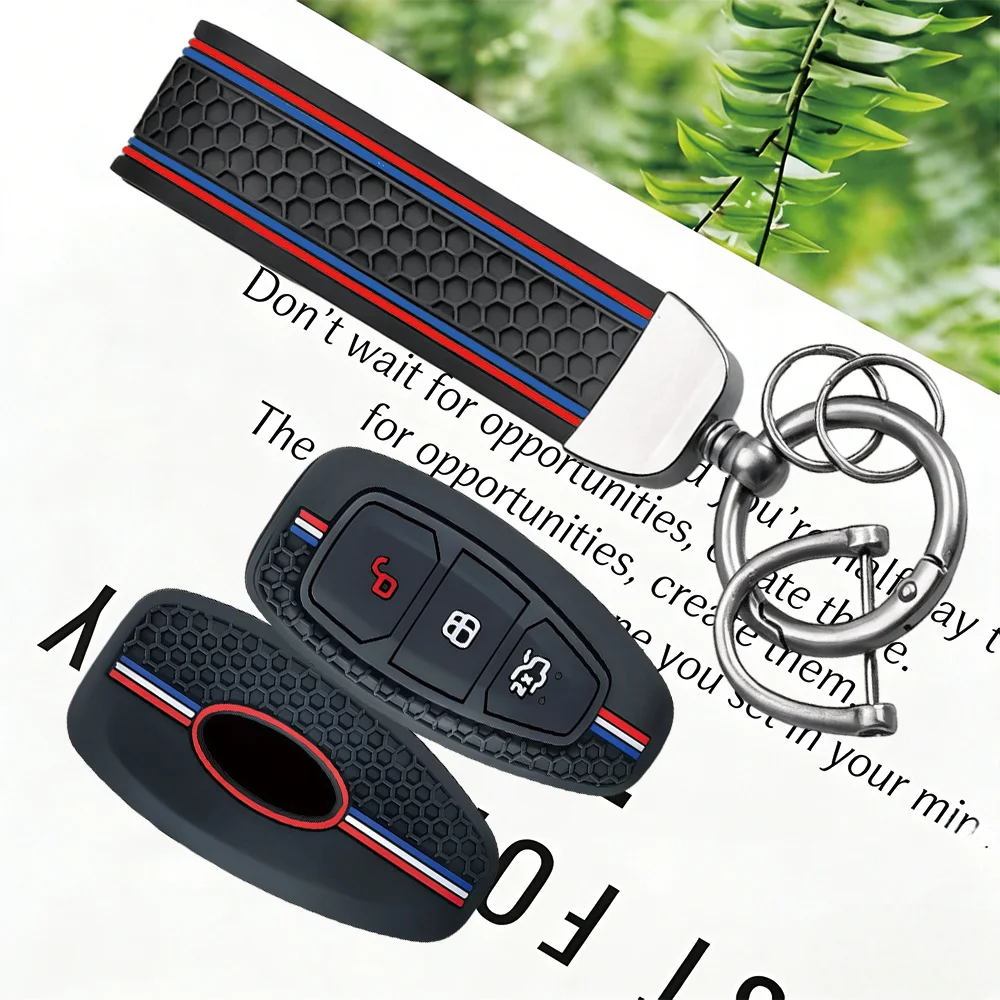 3 Button Key Cover For Ford Transit Custom Mondeo Fiesta Kuga ST Line MK3 Focus 3 Station Wagon Ecosport Case Key Protection view 4
