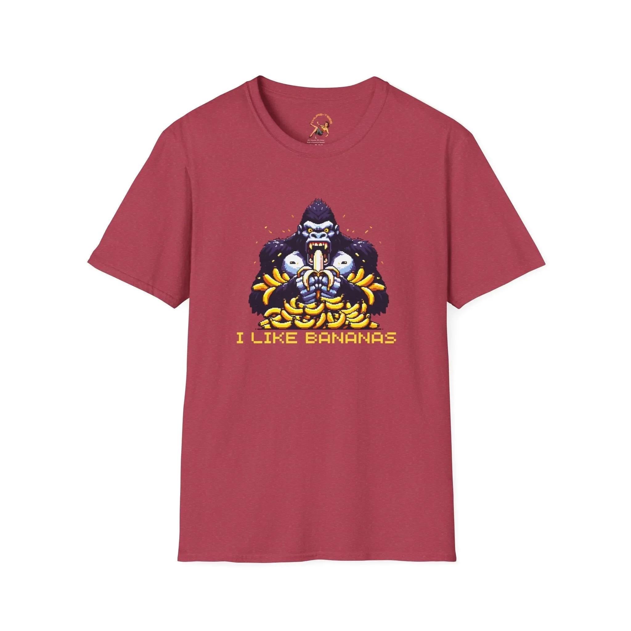 I Like Bananas T Shirt Banana Gorilla Silverback Funny Silly Wacky Weird Ape