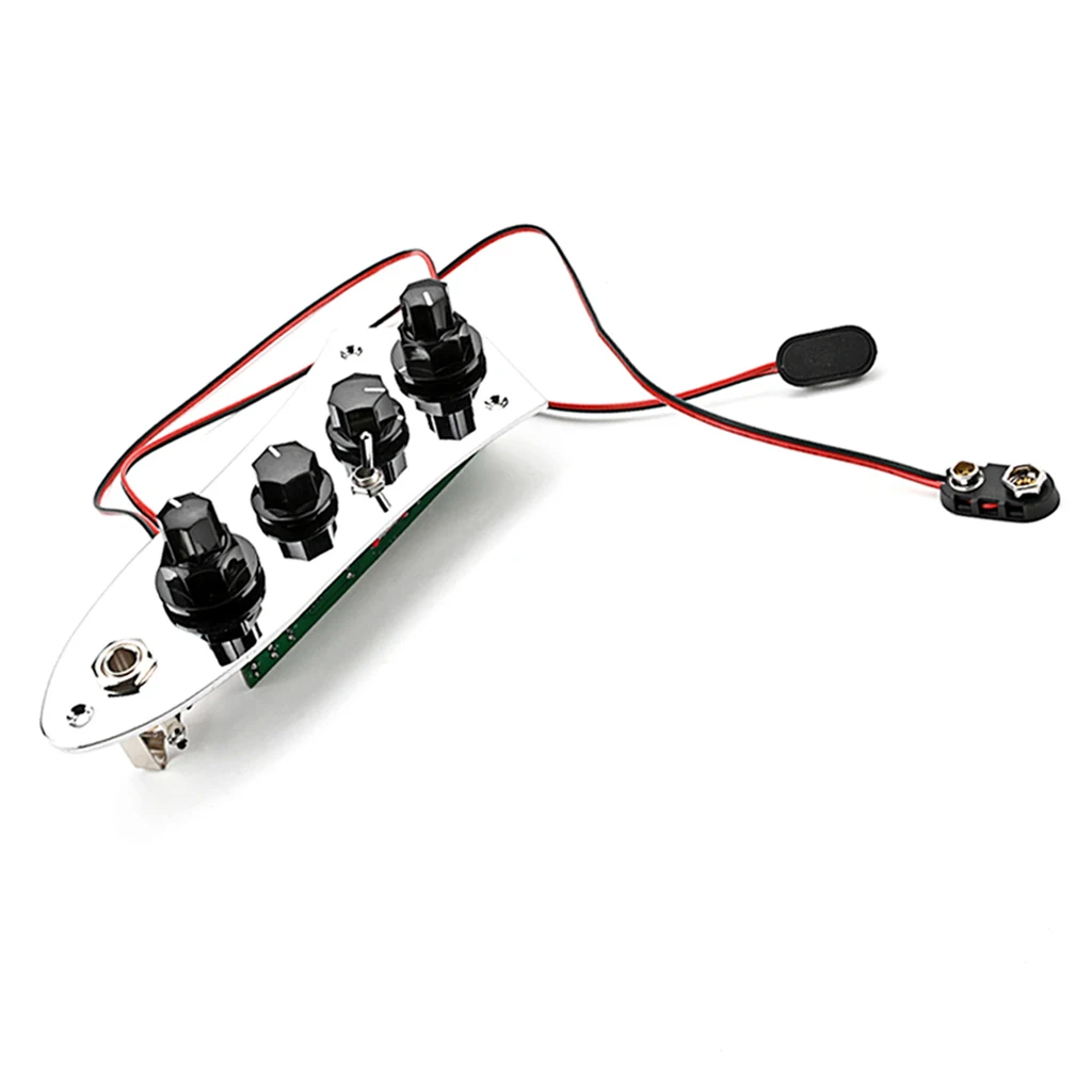 Open Alnico 5 Jazz JB Bass Loaded Wired Control Plate , for 4/5 String Bass Parts