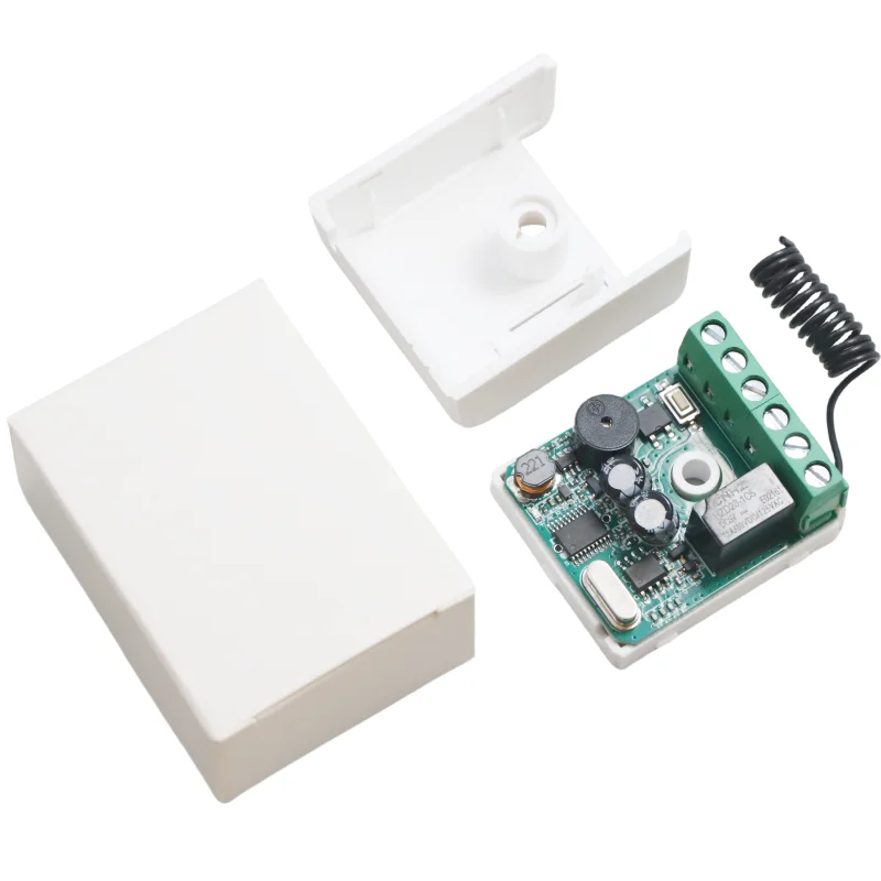 2025 New Arrival 433.92MHz 9~24V AC/DC Relay 1 Channel Receiver Compatible Fixed Code & Rolling Code Remote Switch