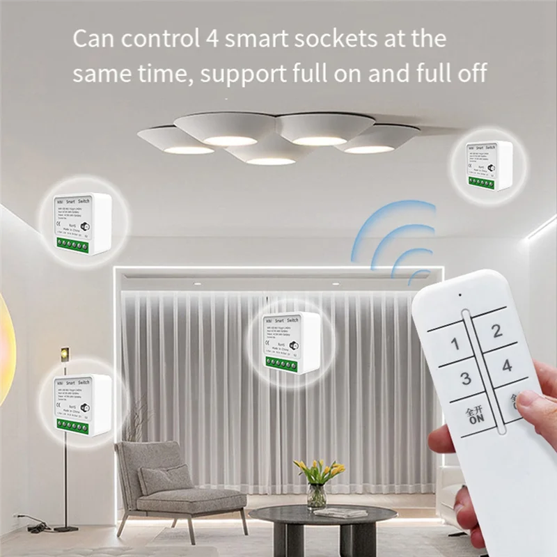 

A25P Tuya 16A мини Wi-Fi переключатель DIY 1-сторонний пульт дистанционного управления таймер реле автоматизации для работы Smart Life