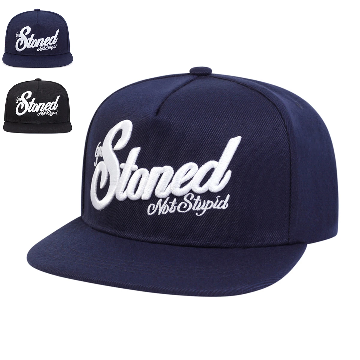 Unisex Baseballkappen mit Steinbesetzter Buchstabenstickerei für Frühling und Herbst, Verstellbare Casual Hip-Hop Trucker Caps, Sonnenschutz-Hut – Detail 1