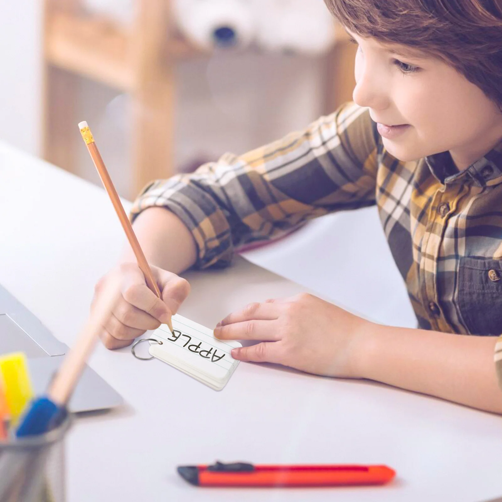 

1 set 1 Set Blank Paper Diy Note For Studying Flashcards Memory Index Cards Portable Small Blank Cards Bulk For School Office