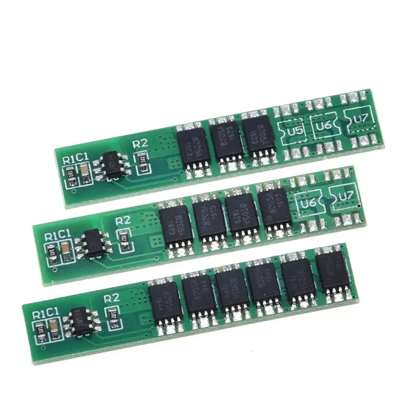 5Pcs Single 3.7V Lithium Battery Protection Plate 3/4 MOS 18650 Polymer Protection Plate 7.5A Working Current