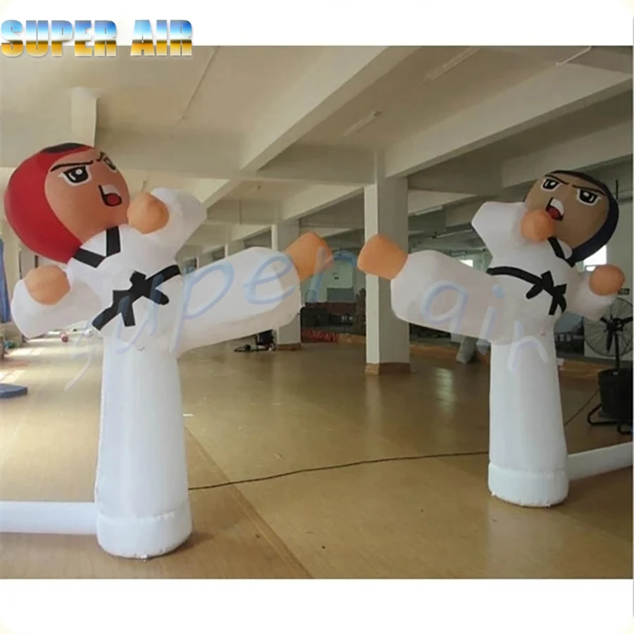 Giant model balloon inflatable Karate man inflatable Taekwondo kicking boy for advertising