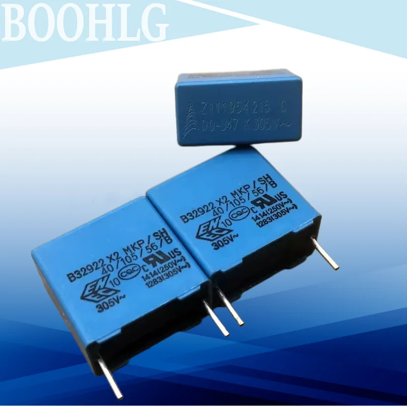 10pcs novo capacitor de filme Siemens MKP 0,47uf 474 470NF 275V 305V 15MM