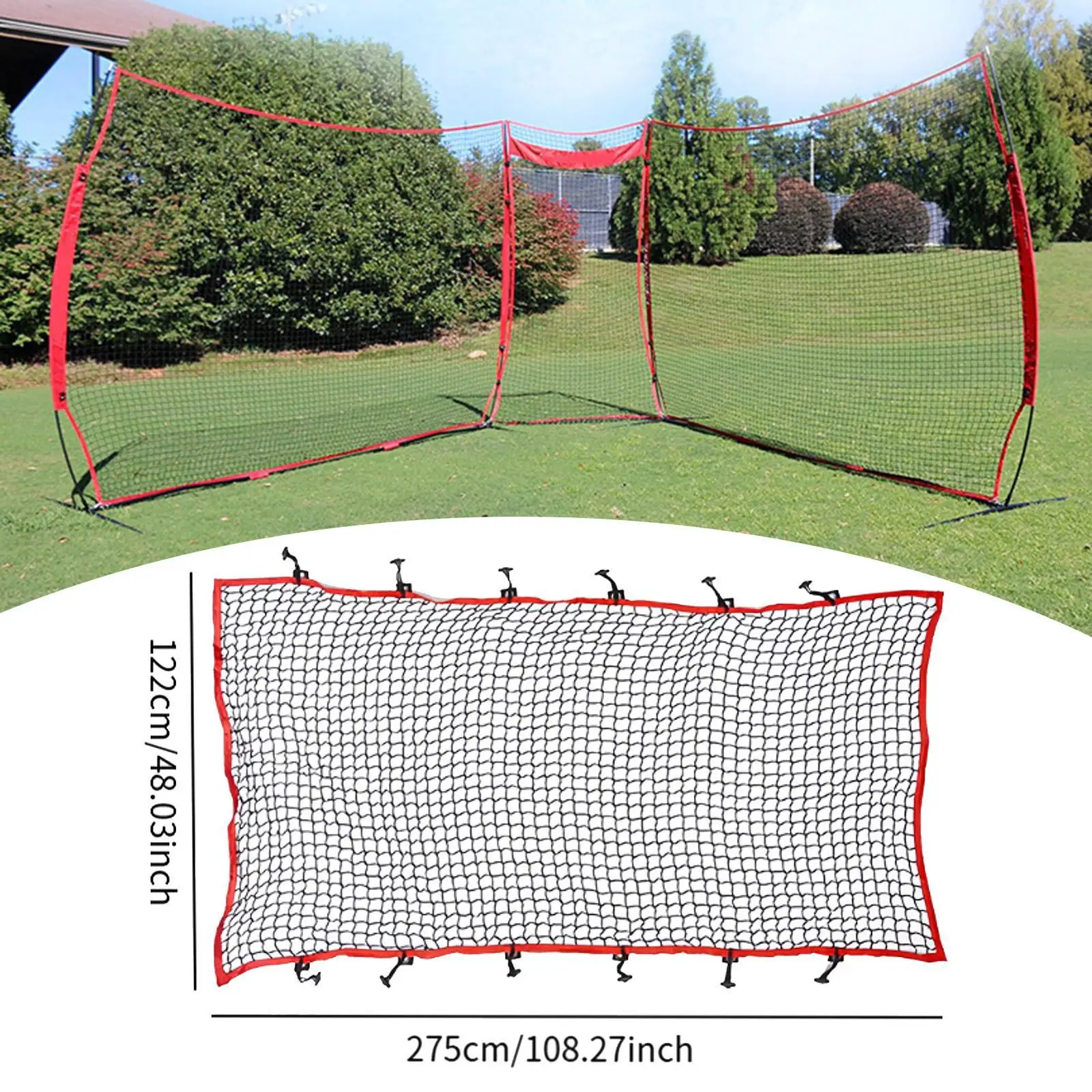 Honkbal Rebound Net, Honkbal Trainingsapparatuur, Gooi Oefening, Softbal Pitching Indoor Outdoor Pitchback Ball Return Net