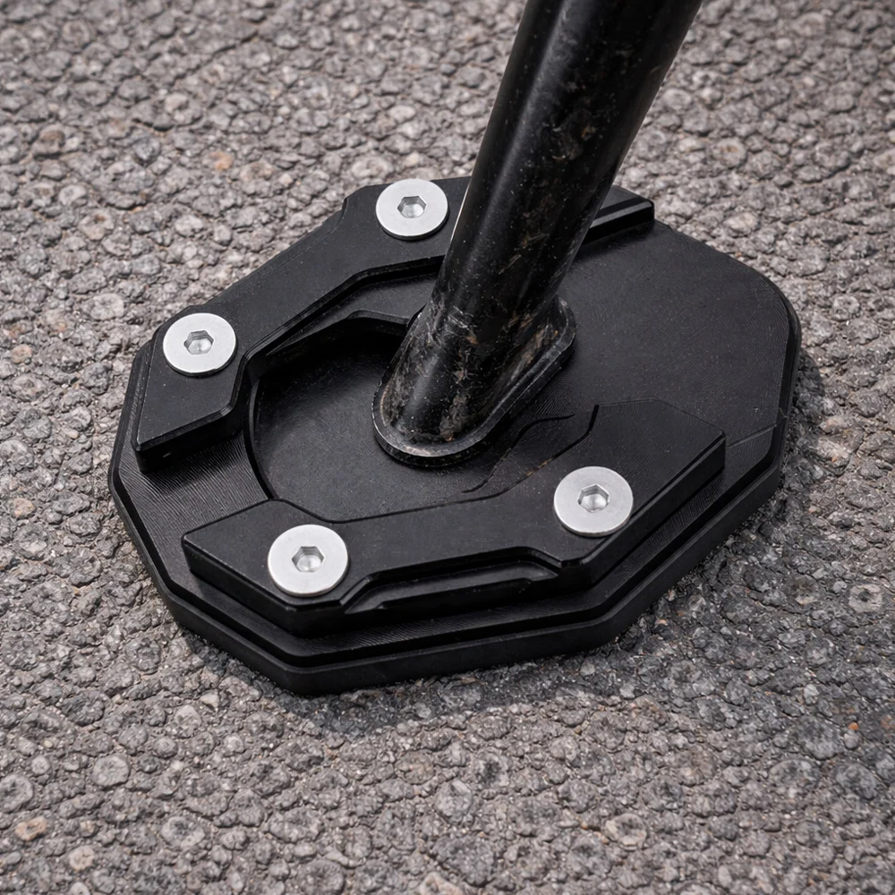 Aluminum Alloy Scooter Motorbike Accessories Extension Foot Pad Support Plate Motorcycle Bike Kickstand Extender Foot Side Stand