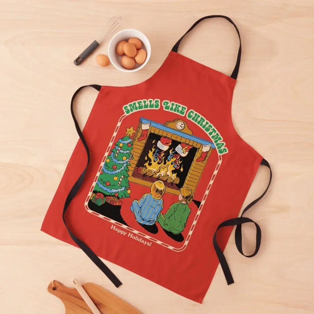 

Smells Like Christmas Apron Things For The Home Kitchens For Men professional hairdressing Kitchen For Men Apron