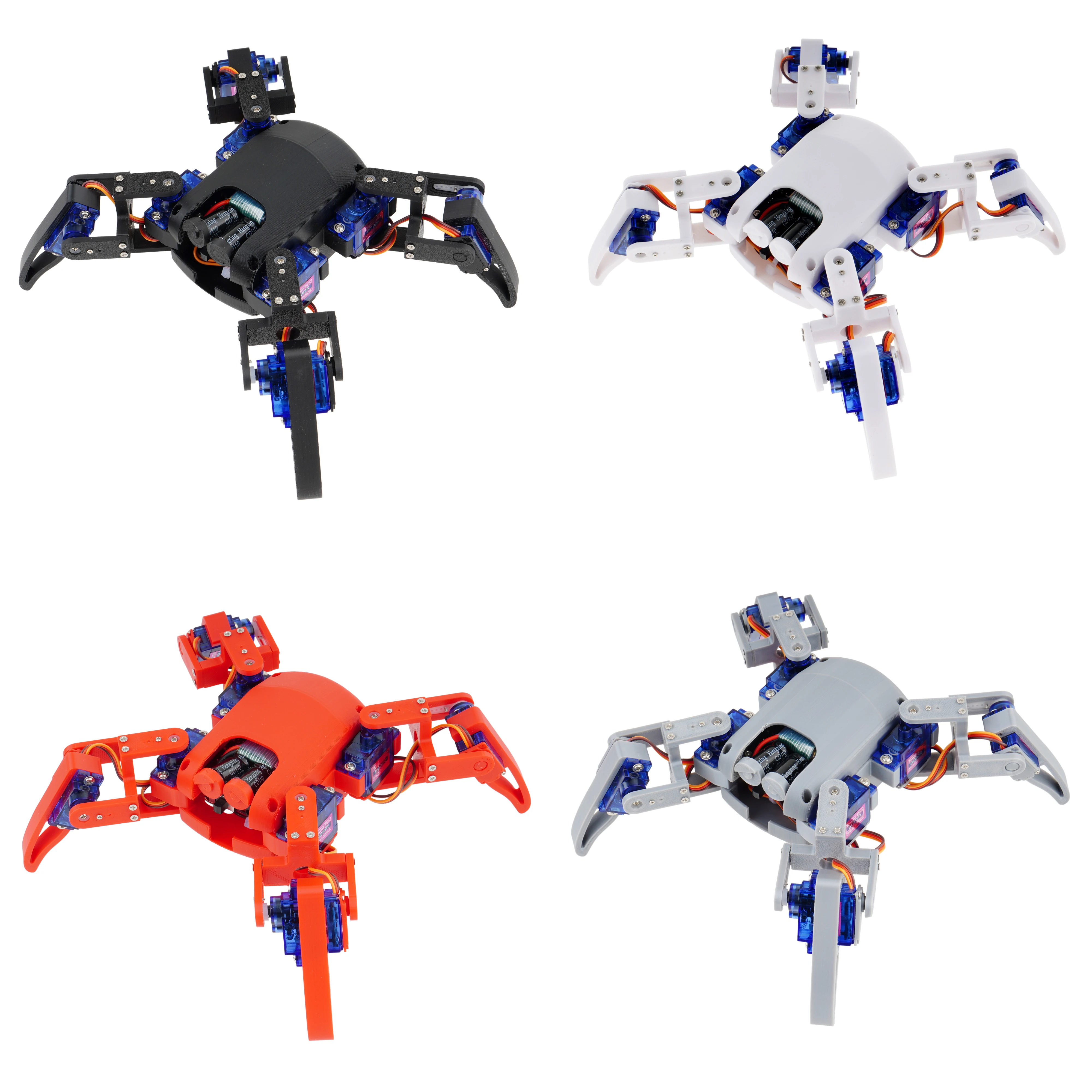SG90 Robotic Spider With MG90S Kit for Arduino Robot DIY Kit with Voice Control Open Source Code Programming 3D Printing Spider