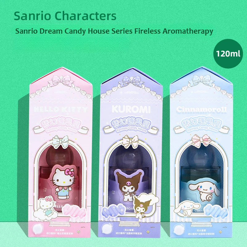 Genuine MINISO Sanrio Candy House Series Fireless Aromatherapy Cinnamoroll Long-lasting Fragrance Wardrobe Indoor