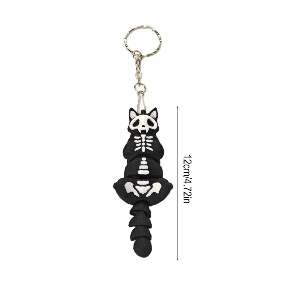 Small Toy Mini Cat Keychain Stress Reliever 3d Printed Soft Charm Compact Clip-on Bag Accessory Desk Decoration Pocket Gift 3d