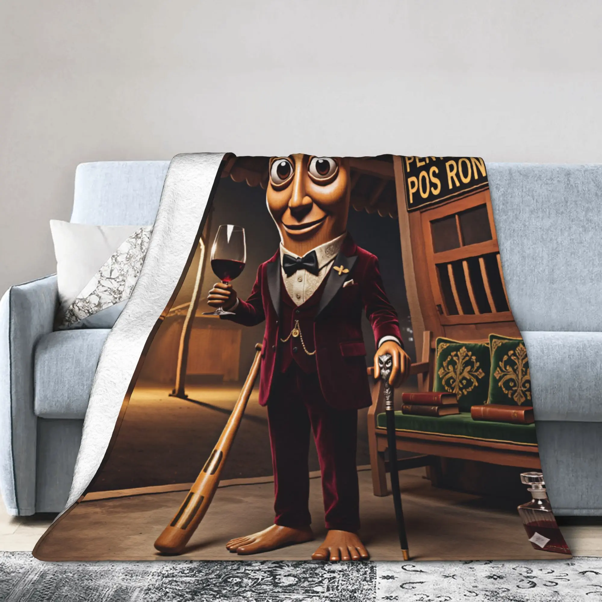 Tung Gentleman Blankets Quality Warm Soft  Throw Blanket Winter Decorative Couch Bed Novelty Bedspread