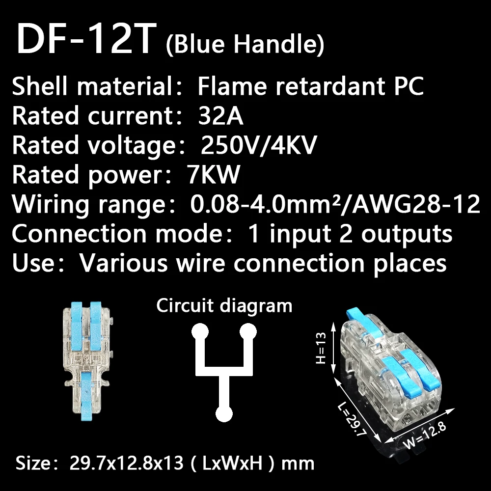 Mini Snelle Wire Cable Connectors Universele Compact Dirigent Lente Splicing Bedrading Connector Push-In Terminal Block 93/63
