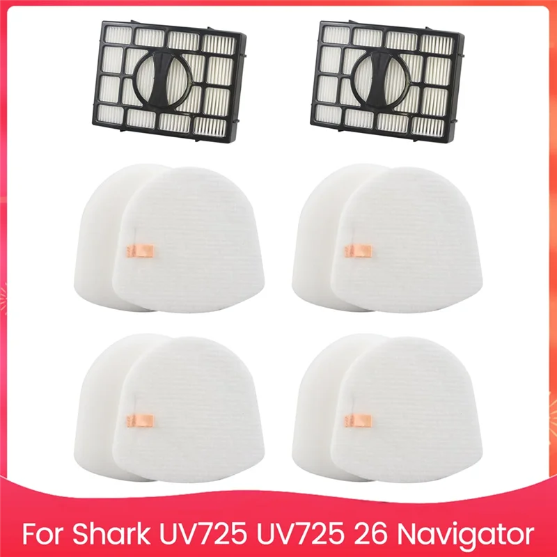 

ABVJ-Replacement Filter For Shark UV725 UV725 26 Navigator Lift-Away Upright Vacuum Cleaner Part # XFFK560,XHEPA560