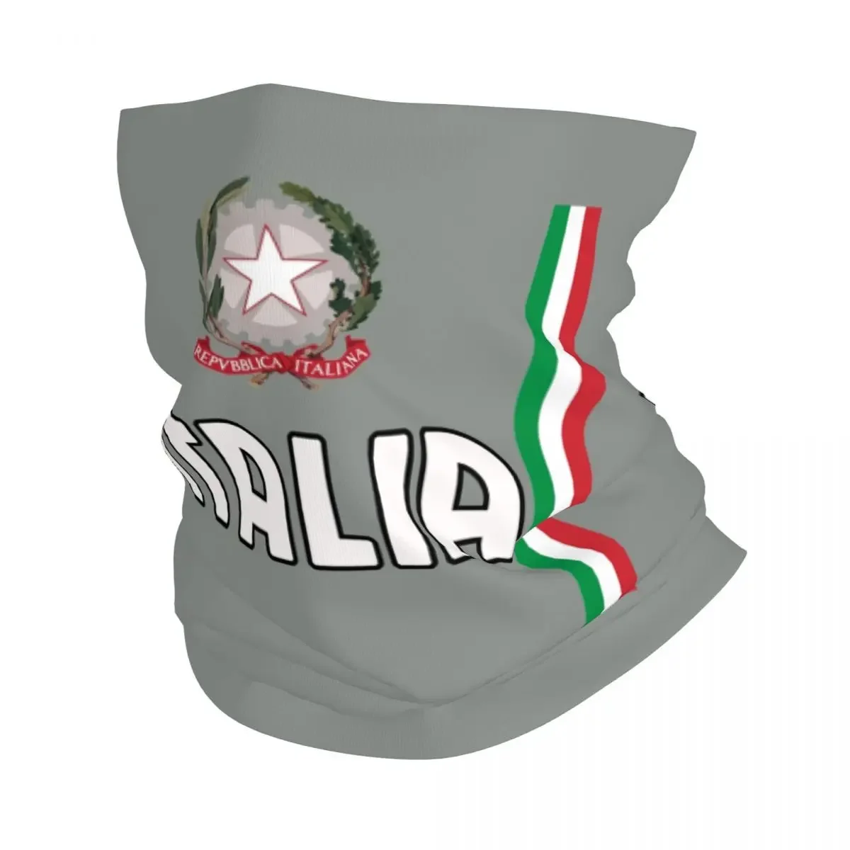 Italy Flag Winter Headband Neck Warmer Hiking Hunting Tube Scarf Italy National Italia Sport Team Design Face Bandana Gaiter