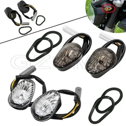 Luz de señal de giro LED, lámpara indicadora de montaje empotrado para Yamaha YZF R1 R6 R6S, accesorios de motocicleta